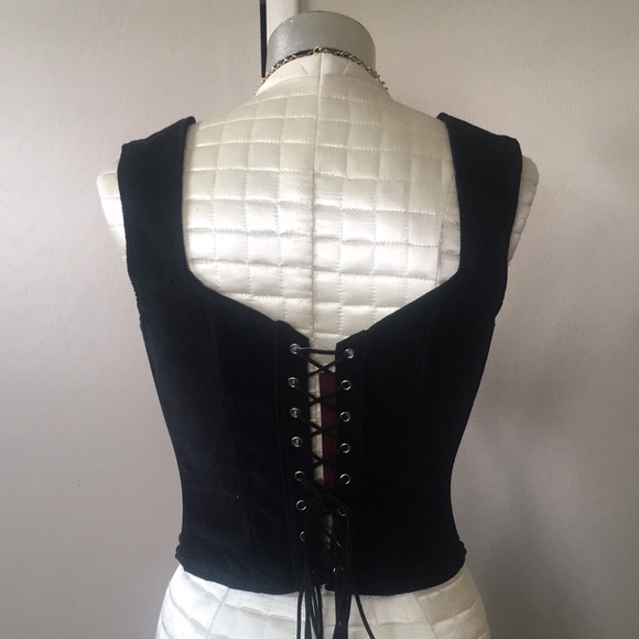 🇯🇵 Velvet underbust corset S - M - Picture 2 of 7